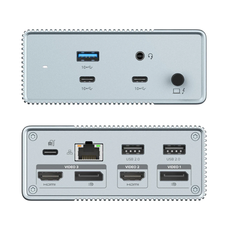 HyperDrive GEN2 12-in-1 USB-C Docking Station | Ethernet LAN (RJ-45) ports 1 | HDMI ports quantity 2