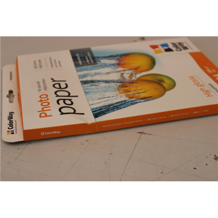 SALE OUT. DAMAGED PACKAGING AND  SOME SHEETS OF PAPER 200 g/m² | A4 | High Glossy Photo Paper | DAM