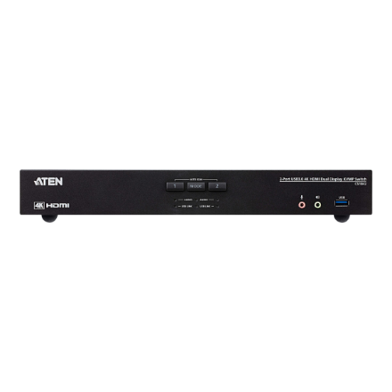 Aten 2-Port USB 3.0 4K HDMI Dual Display KVMP Switch | CS1842