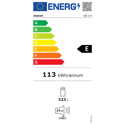 INDESIT | Refrigerator | SI6 2 W | Energy efficiency class E | Free standing | Larder | Height 167 c