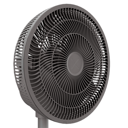 Duux | Fan | Whisper 2 | Stand Fan | Gray | Diameter 34 cm | Number of speeds 26 | Oscillation | 1.6