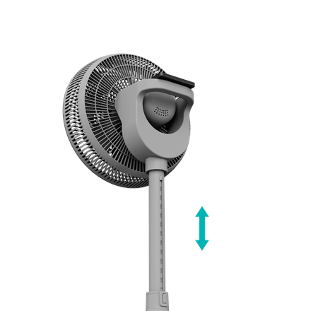 Duux | Fan | Whisper 2 | Stand Fan | Gray | Diameter 34 cm | Number of speeds 26 | Oscillation | 1.6