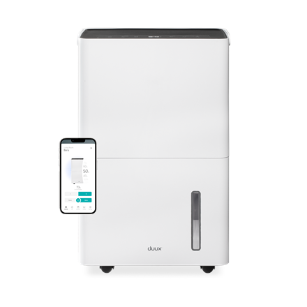 Duux Smart Dehumidifier | Bora | Suitable for rooms up to 50 m² | Water tank capacity 4 L | White