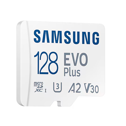 Samsung | MicroSD Card | EVO Plus | 128 GB | microSDXC Memory Card | Flash memory class U3
