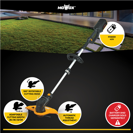 MoWox | Hand Held Battery Grass Trimmer ET 40 Li Cordless