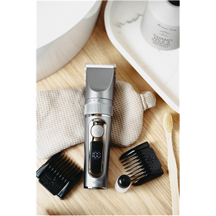 Mesko | Hair Clipper with LCD Display | MS 2843 | Cordless | Number of length steps 4 | Stainless St