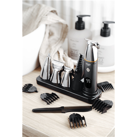 Adler | 5in1 Men’s Grooming Kit | AD 2946 | Cordless | Number of length steps 4 | Black/Stainless 