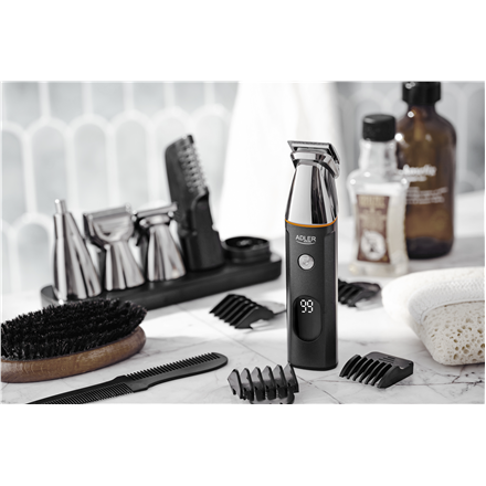 Adler | 5in1 Men’s Grooming Kit | AD 2946 | Cordless | Number of length steps 4 | Black/Stainless 