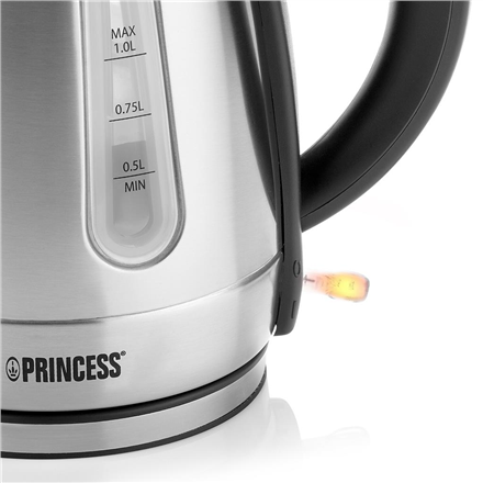 Princess Kettle | 236023 | Electric | 2200 W | 1 L | Stainless Steel | 360° rotational base | Silve