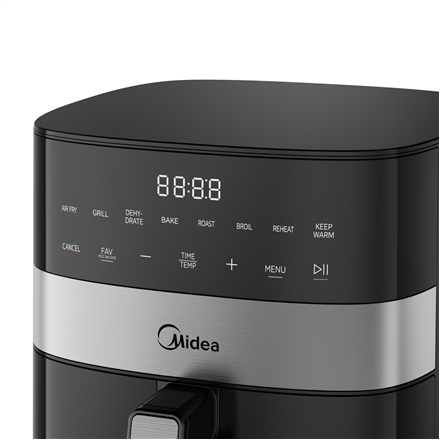 Midea Air fryer | MF-CN65E | Power 1700 W | Capacity 6.5 L | Black