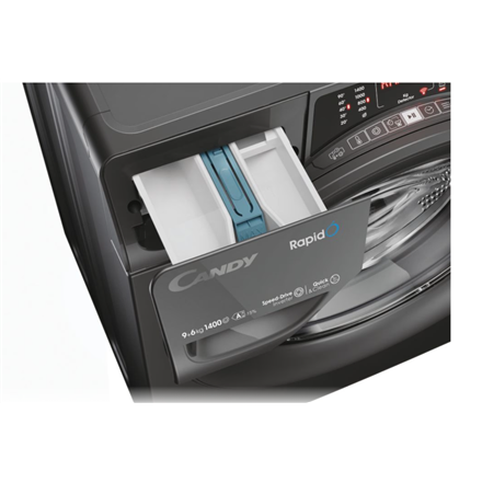 Candy | Washing Machine with Dryer | ROW 4966DWRR7-S | Energy efficiency class D | Front loading | W