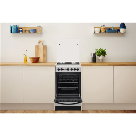 INDESIT Cooker | IS5G1PMX/E/1 | Hob type Gas | Oven type Gas | Stainless steel | Width 50 cm | Grill