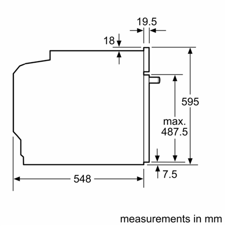 Bosch | Oven | HBG7721B1 | 71 L | Electric | Pyrolysis | Touch | Height 59.5 cm | Width 59.4 cm | Bl