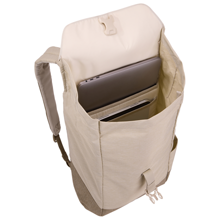 Thule | Backpack 16L | Lithos | Fits up to size 16 " | Laptop backpack | Pelican Gray/Faded Khaki