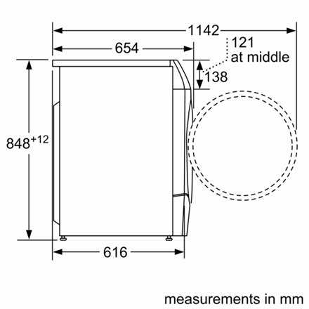 Bosch | Washing Machine | WNC254ARSN | Energy efficiency class A/D | Front loading | Washing capacit