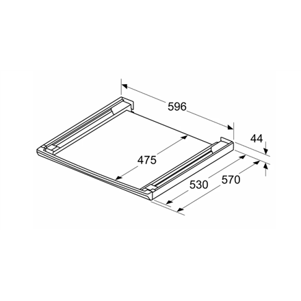Bosch Stacking kit with pull-out shelf | WTZ27500