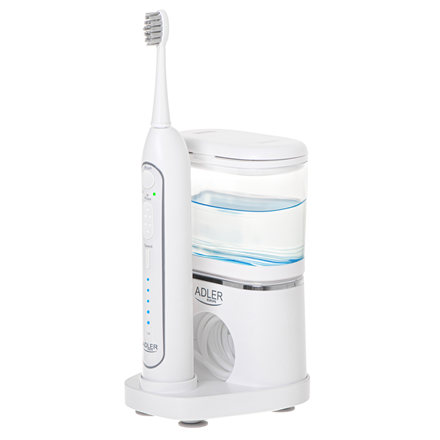 Adler | 2-in-1 Water Flossing Sonic Brush | AD 2180w | Rechargeable | For adults | Number of brush h