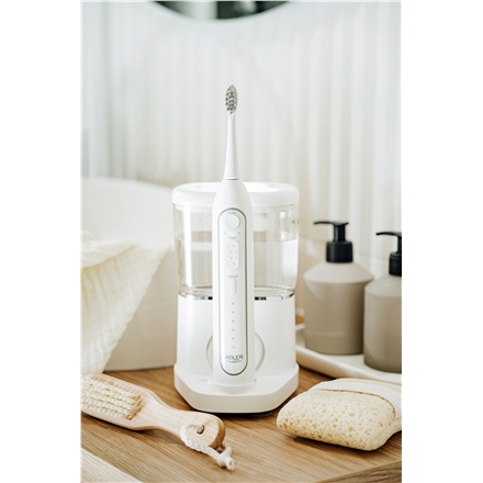 Adler | 2-in-1 Water Flossing Sonic Brush | AD 2180w | Rechargeable | For adults | Number of brush h