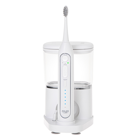 Adler | 2-in-1 Water Flossing Sonic Brush | AD 2180w | Rechargeable | For adults | Number of brush h