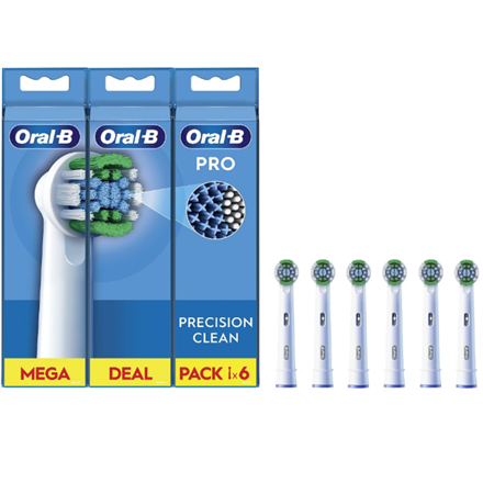 Oral-B | Precision Clean Brush Set | EB20RX-6 | Heads | For adults | Number of brush heads included 