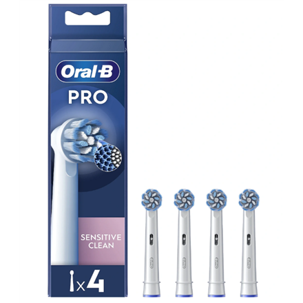 Oral-B | Replaceable toothbrush heads | EB60X-4 Sensitive Clean Pro | Heads | For adults | Number of