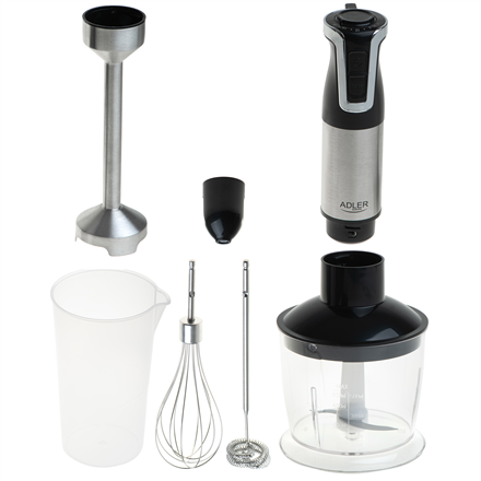 Adler AD 4627 | Hand Blender Set | 1800 W | Number of speeds 20 | Turbo mode | Chopper | Stainless S