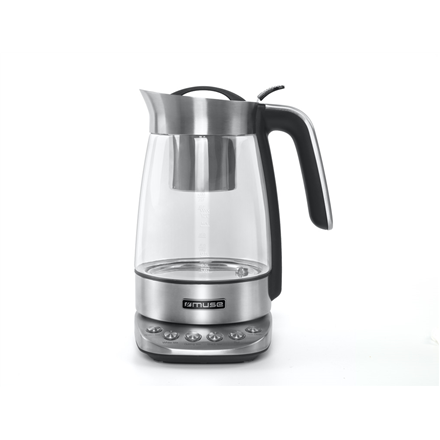 Muse MS-320T | Tea Kettle | 2200 W | 1.2 L | Stainless steel | 360° rotational base | Stainless ste