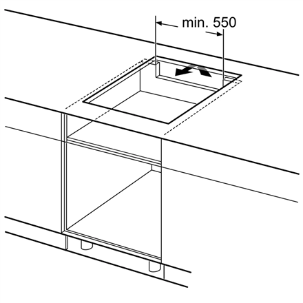 Bosch Hob | PIE611BB5E | Induction | Number of burners/cooking zones 4 | Touch | Timer | Black | Dis