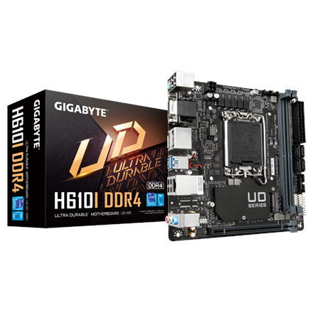 Gigabyte | H610I | Processor family Intel | Processor socket LGA1700 | DDR4 DIMM | Supported hard di