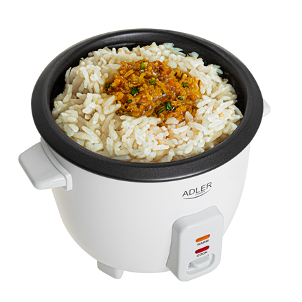 Adler Rice Cooker | AD 6418 | 300 W | 0.6 L | Number of programs 2 | White