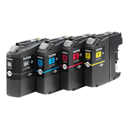 Brother Ink Cartridge | LC121VALBP | Multipack | Black