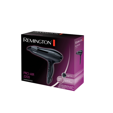 Remington | Pro Air 2200 Hair Dryer | D5210 | 2200 W | Number of temperature settings 3 | Ionic func