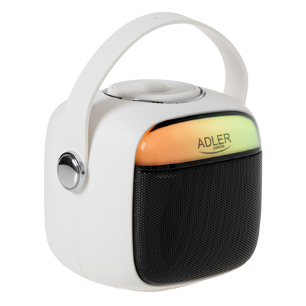 Adler Karaoke Speaker With Microphone | AD 1199W | Bluetooth | White | Portable | Wireless connectio