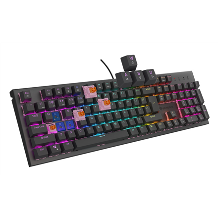 THOR 303 | Mechanical Gaming Keyboard | Wired | US | Black | USB Type-A | Outemu Peach Silent