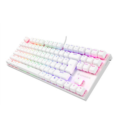 THOR 303 | Mechanical Gaming Keyboard | Wired | US | White | USB Type-A | Outemu Peach Silent