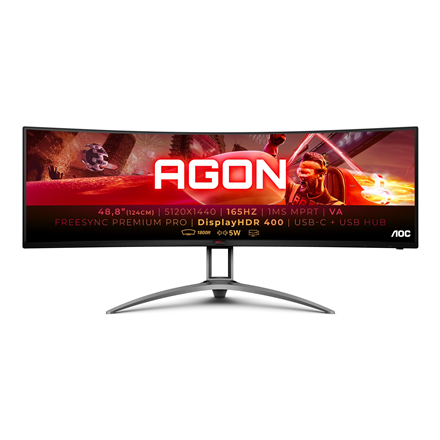 Gaming Monitor | AG493UCX2 | 49 " | VA | DQHD | 32:9 | 165 Hz | 1 ms | 5120 x 1440 pixels | 550 cd/m