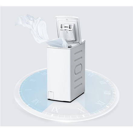 Midea Washing Machine | MF100T60B/W-HR | Energy efficiency class A | Top loading | Washing capacity 