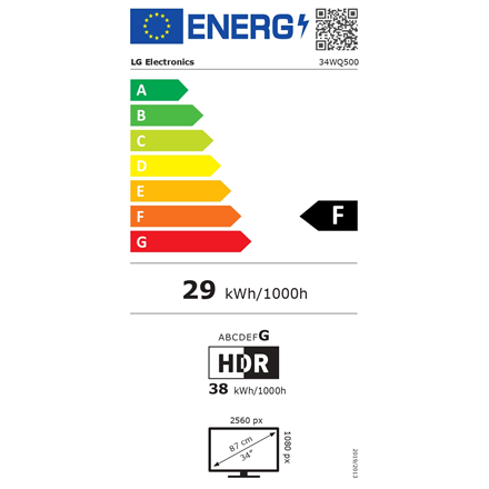 LG 34WQ500-B | 34 " | IPS | 21:9 | 100 Hz | 5 ms | 400 cd/m²