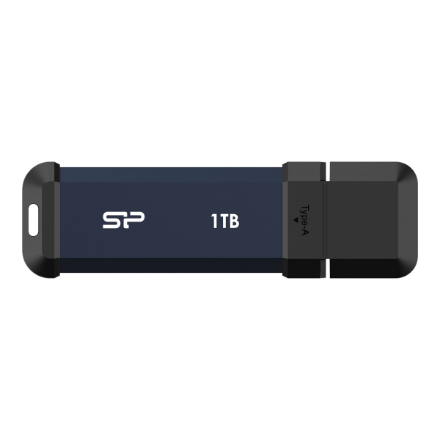 Silicon Power Portable SSD | MS60 | 1000 GB | Type-A USB 3.2 Gen 2 | Blue