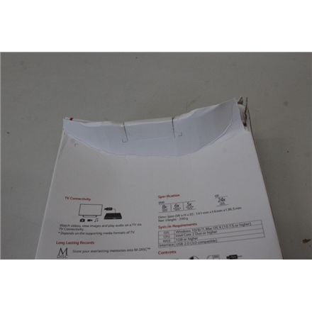 H.L Data Storage Ultra Slim Portable DVD-Writer | GP57EB40 | Interface USB 2.0 | DVD±R/RW | CD read 