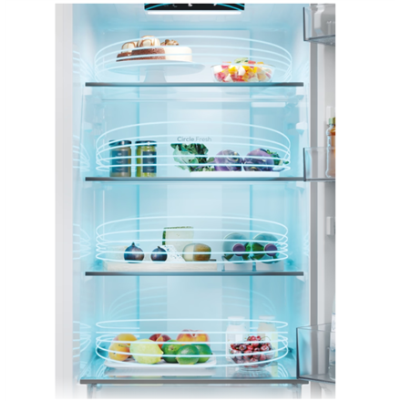 Candy Refrigerator | CNCQ2T518EW | Energy efficiency class E | Free standing | Combi | Height 182.5 