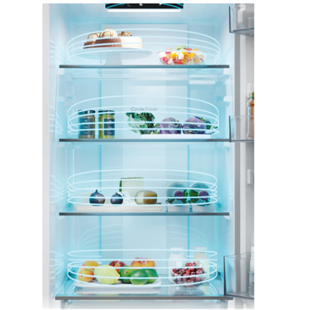 Candy Refrigerator | CNCQ2T518EB | Energy efficiency class E | Free standing | Combi | Height 182.5 