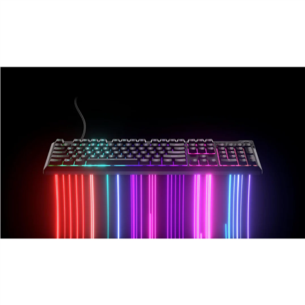 Corsair Keyboard | K55 CORE RGB | Gaming Keyboard | Wired | Nordic | Black | USB Type-A | Rubber Dom