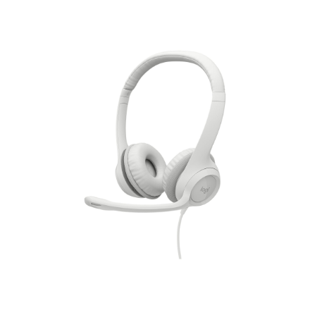 Logitech | USB Computer Headset | H390 | Wired | Over-Ear | Microphone | Noise canceling | Off-white