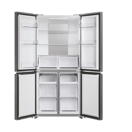 Candy Refrigerator | CFQQ5T817EPS | Energy efficiency class E | Free standing | Side by side | Heigh