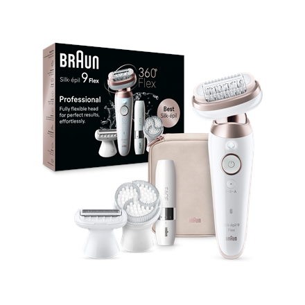 Braun Epilator | SES9-360 Silk épil 9 Flex 3D | Operating time (max) 50 min | Number of power levels