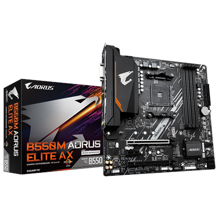 Gigabyte B550M AORUS ELITE AXG13 | Processor family AMD | Processor socket AM4 | DDR4 | Number of SA