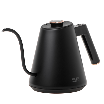 Adler Kettle | AD 1349 | Electric | 1100 W | 1 L | Stainless steel | 360° rotational base | Black/G