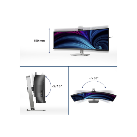 Philips 49B2U6903CH/00 | 49 " | VA | Dual QHD | 32:9 | 100 Hz | 4 ms | 5120 x 1440 pixels | 450 cd/m