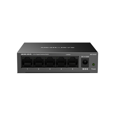Mercusys 5-Port Gigabit Desktop Switch | MS105GS | Unmanaged | Desktop | Gigabit Ethernet (copper) p